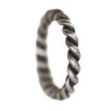 Twisted Stack Rings-Silver-Various Sizes