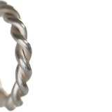 Twisted Stack Rings-Silver-Various Sizes