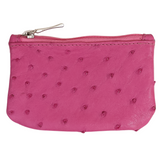 Coin Purse-Ostrich Leather-Various Colours