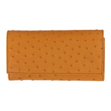Ostrich Tripple Purse Ladies-Various Colours