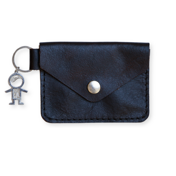 Keyring Leather Card Holder-Available in 2 Colours