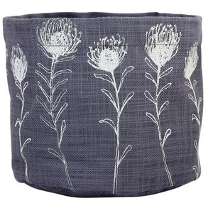 Soft Pot-White on Grey