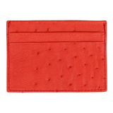 Double Card Holder-Ostrich Leather-Various Colours