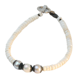 Bracelets-Freshwater Pearls & Seashell Beads