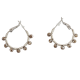 Retro Hoop Earrings-Available in 2 Colours