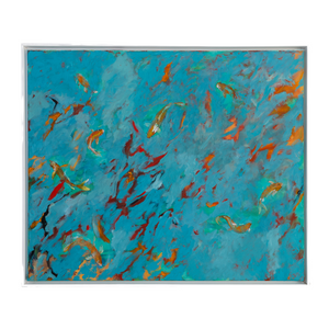 Oil Painting on Canvas Goldfish-80X94.5X3.5cm