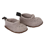 Booties-Knitted with Leather Sole