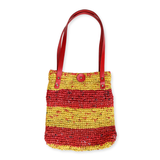 Shopping Bag-Yellow & Red
