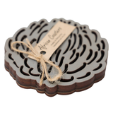Coasters: Flower Collection Set4-Various Designs