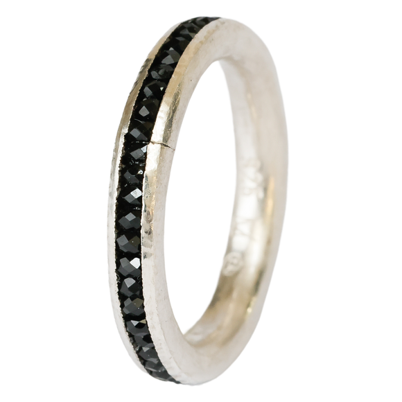 Stackrings-Eternity Rings-Black Spinell