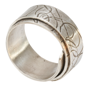 Scroll rings, Pattern-silver