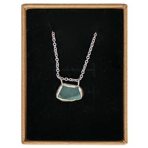 Necklace in Box-Bezel Sterling Silver