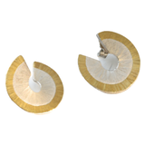 Disc Earrings-Silver & 22ct Gold Outer