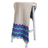 Organic Cotton Crochet Baby Blanket