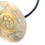 Sundisc Necklace Silver with 22CT Gold