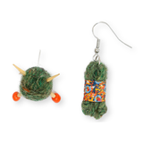 Wool Earrings-Various Colours