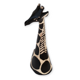 Wooden Giraffe Head