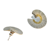 Disc Earrings-Silver with 22ct Gold Inside