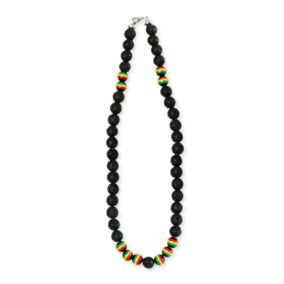 Necklace-Rasta Lava