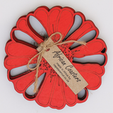 Coasters: Flower Collection Set4-Various Designs