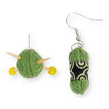 Wool Earrings-Various Colours