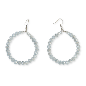Earrings Crystal Hoops