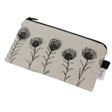 Pencil Bag-Black on Stone-Medium-Various Designs