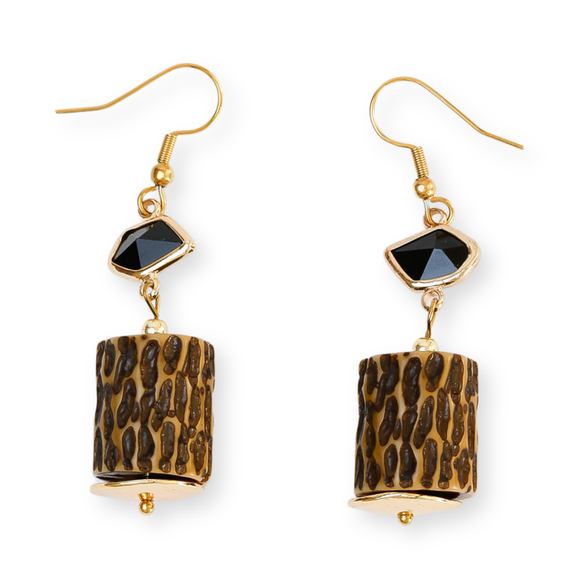 Earrings-Goldi Logs