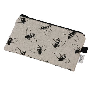 Pencil Bag-Black on Stone-Medium-Various Designs