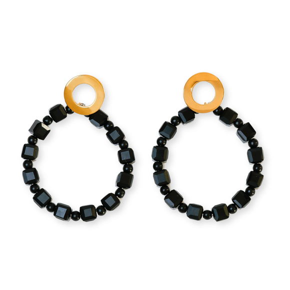 Earrings- Block Hoops