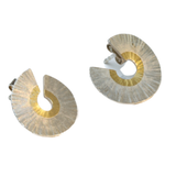 Disc Earrings-Silver with 22ct Gold Inside