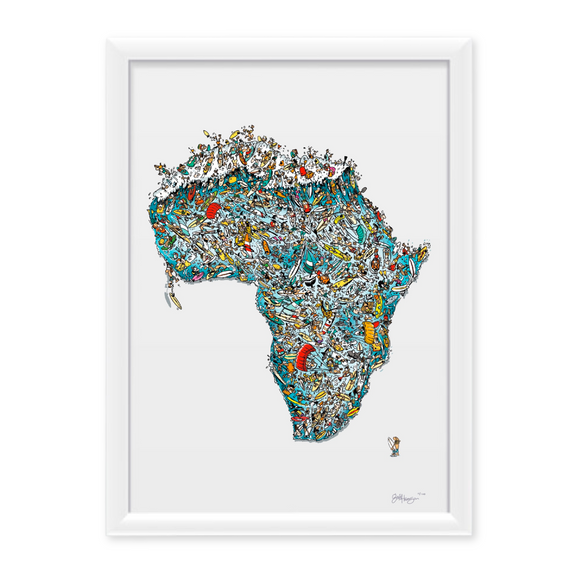 A3 Surf Africa-Framed