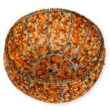 Beaded Wire Bowl-Round-Small-Subtle Colour Variations
