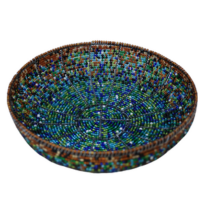 Beaded Wire Bowl-Round-Large