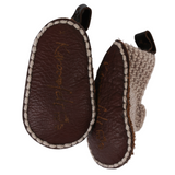 Booties-Knitted with Leather Sole